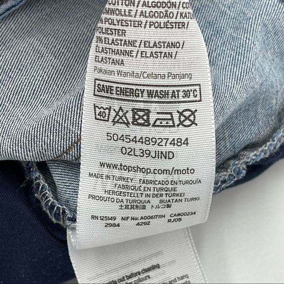 Topshop Women’s Jeans In Mid Wash Blue Size 26 - Picture 11 of 13